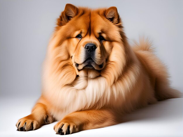 Retrato del perro Chow Chow