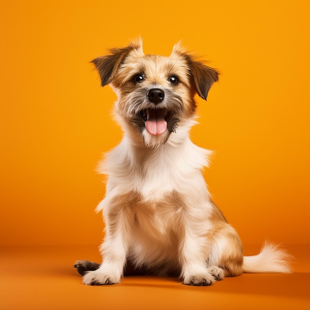 El retrato de un perro lindo.