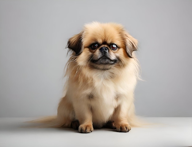 Retrato del perro pekinés