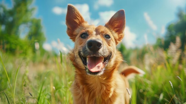 El retrato de un perro