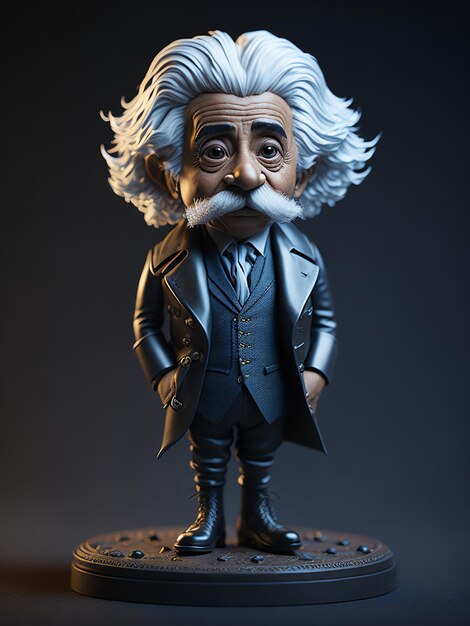 Foto retrato del personaje de albert einstein generado por ia