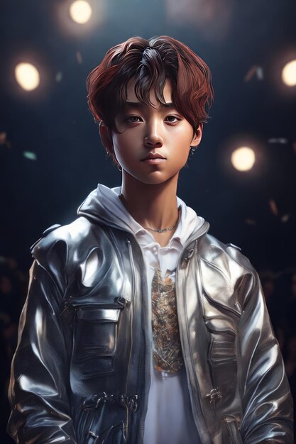 Retrato del personaje de Jungkook bts.