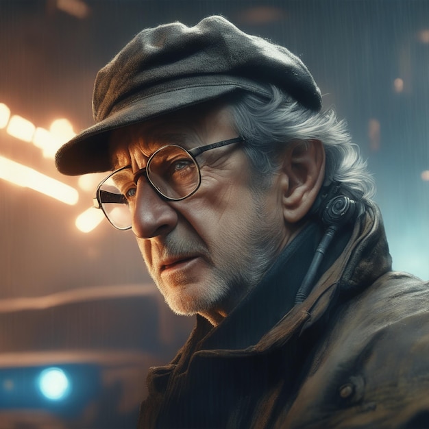 un retrato realista de una persona famosa o una celebridad cinematográfica 4k épica película de steven spielberg 759