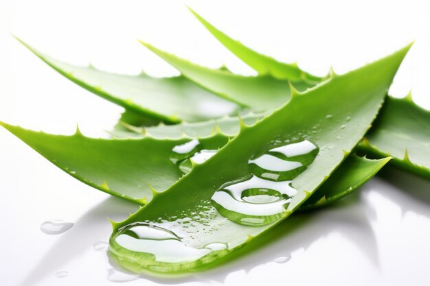 Un retrato refrescante de las hojas de aloe vera abrazando el toque curativo de la naturaleza AR 32