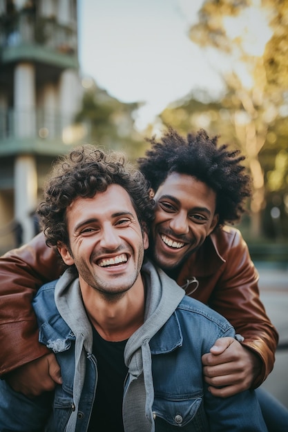 Foto retrato romântico de um casal feliz