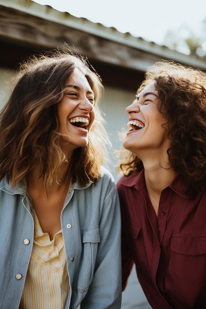 Foto retrato romántico de una pareja feliz