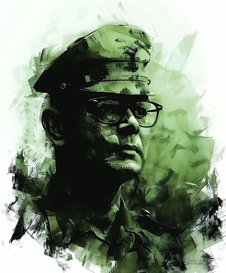 Foto el retrato de un soldado
