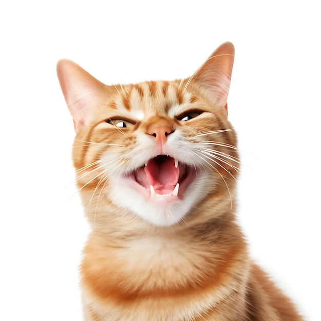 retrato sonrisa gato