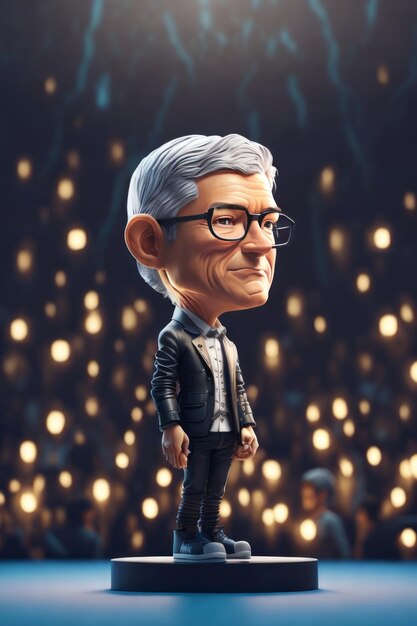 retrato de tim cook