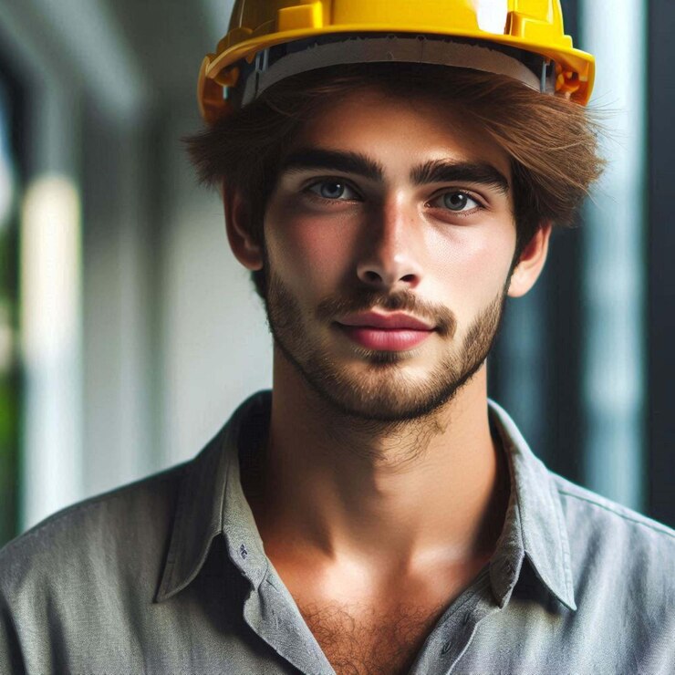 Retrato de un trabajador de la construcción