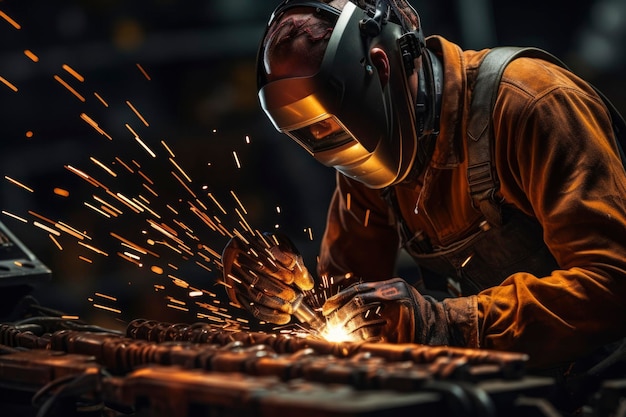 Retrato de un trabajador del metal