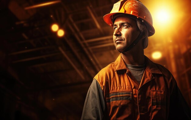 retrato de un trabajador de una mina de cobre