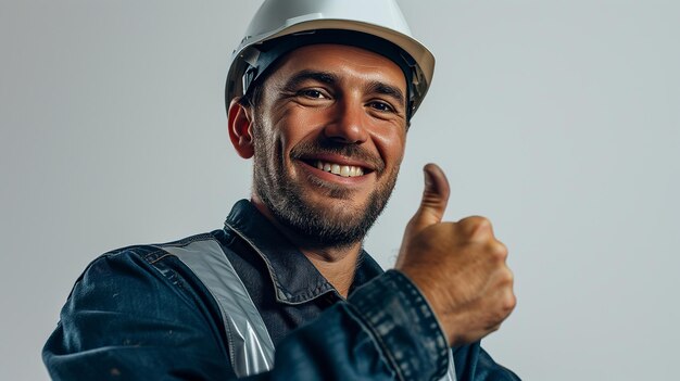 Foto retrato de un trabajador de neumáticos