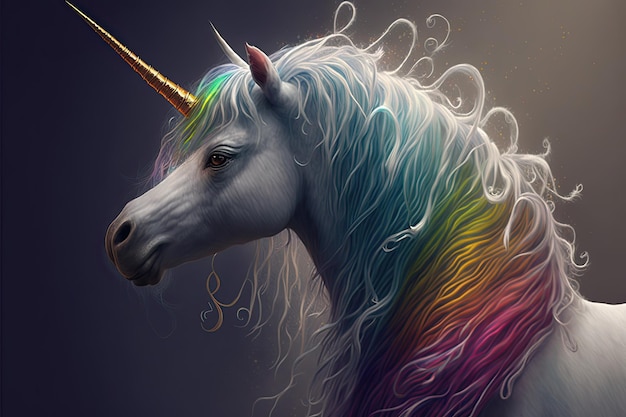 Retrato de unicornio