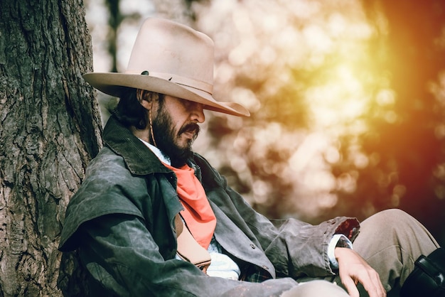 retrato de vaquero