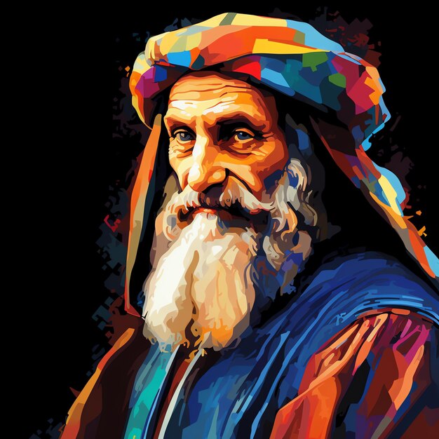 Foto retrato wpap de leonardo de vinci