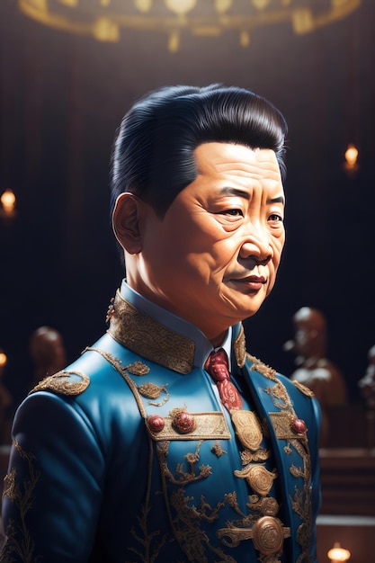 retrato de xi jinping