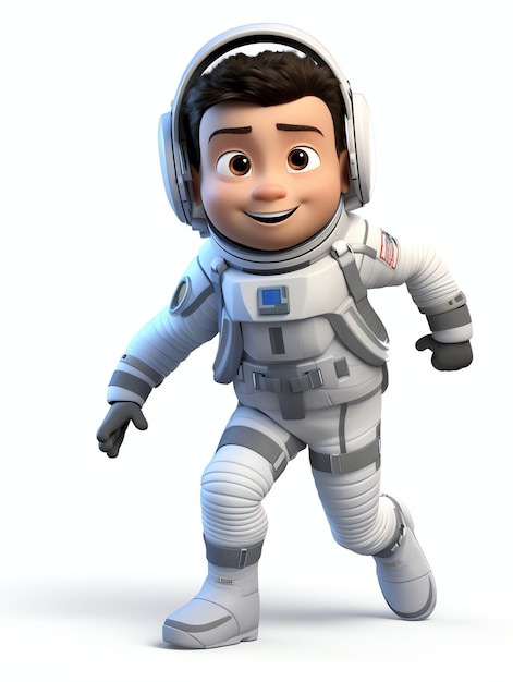 Retratos en 3D de personajes de Pixar de astronautas