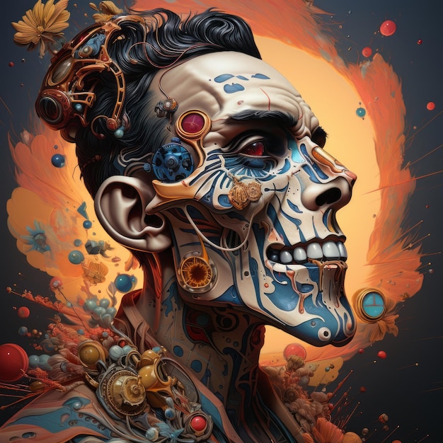 Retratos caprichosos revelados O mundo místico da caricatura e Calavera Capitão Cosmos