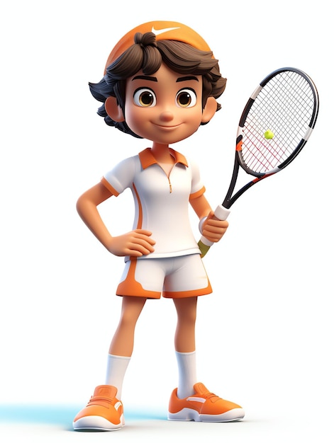 Retratos de personagens 3D de tênis