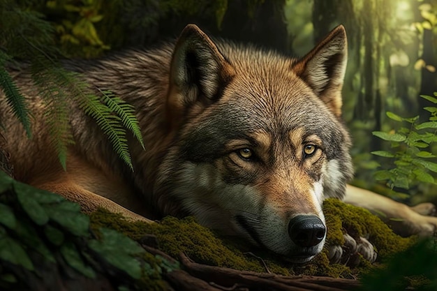 Retratos de lobos Generativo AIx9