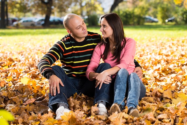 Retratos de pareja de otoño