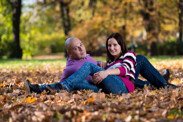 Retratos de pareja de otoño