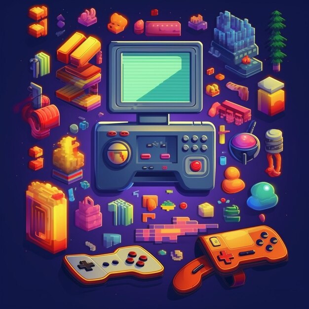 Retro-Arcade-Spielkonsole