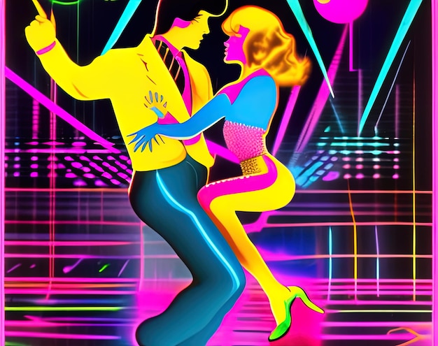 Retro-Disco-Plakat Retro-Party-Plakat