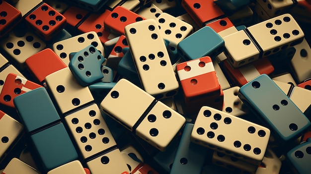 Foto retro-domino