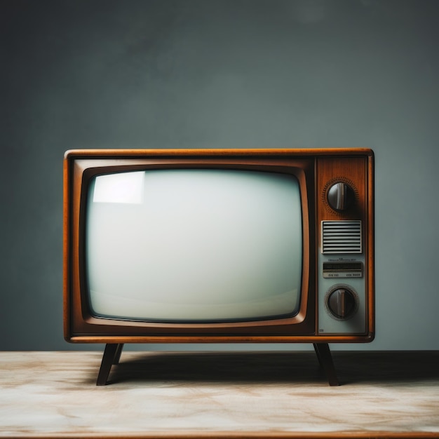 Retro-Erinnerungen Erforschen des ikonischen weißen Hintergrund-TV-Elektronischen Geräts der späten 90er Jahre