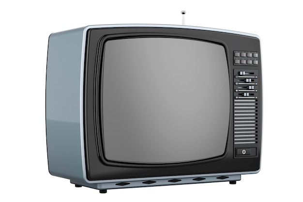 Retro-Fernseher Fernseher 3D-Rendering
