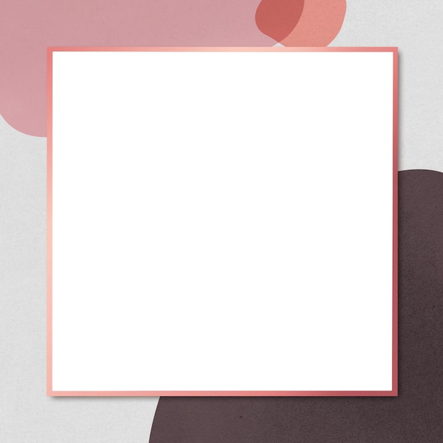 Retro-Musterrahmen png quadratischer Designraum