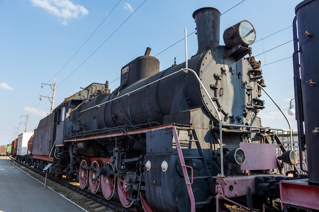 Retro- Zug der alten historischen Weinlese