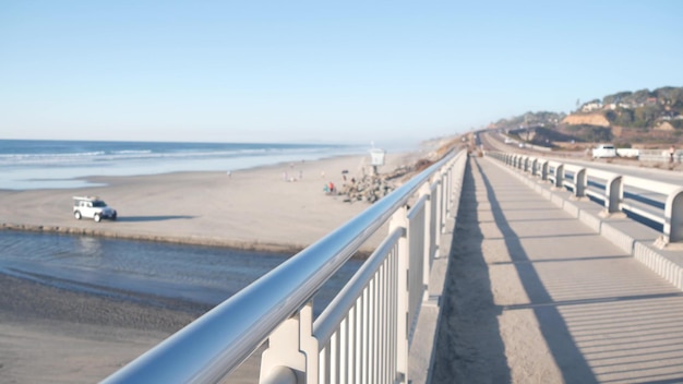 Rettungsschwimmer Auto oder LKW Ocean Beach Pacific Coast Highway Roadtrip Kalifornien