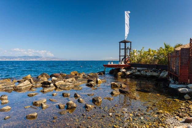 Rettungsschwimmer tover und Boot in Reggio Calabria