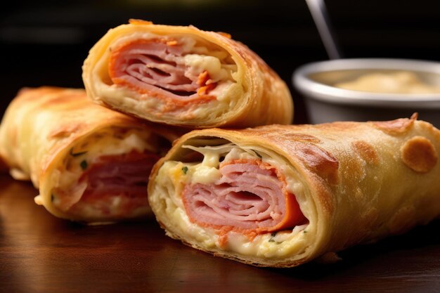 Reuben Egg Rolls publicidad profesional fotografía de alimentos