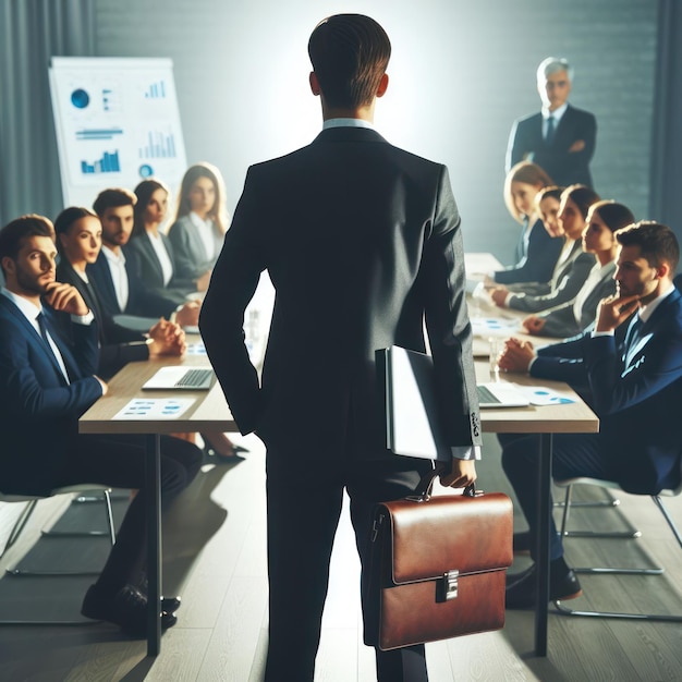 Foto reunião de negócios na sala de conferências