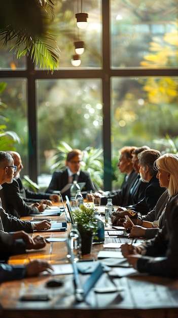 Foto reunião do comité de governança corporativa que revisa as políticas de conformidade e transparência nas empresas