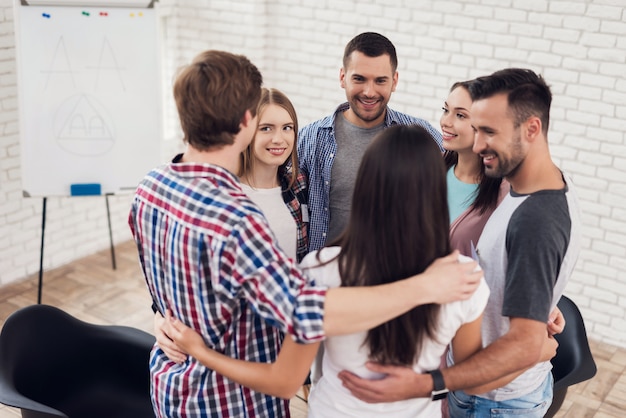 Reuniões em grupos de apoio de apoio