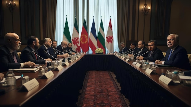 Una reunión del gobierno de uno de los países.