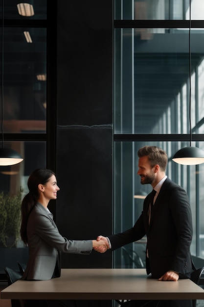 Una reunión de hombres de negocios.