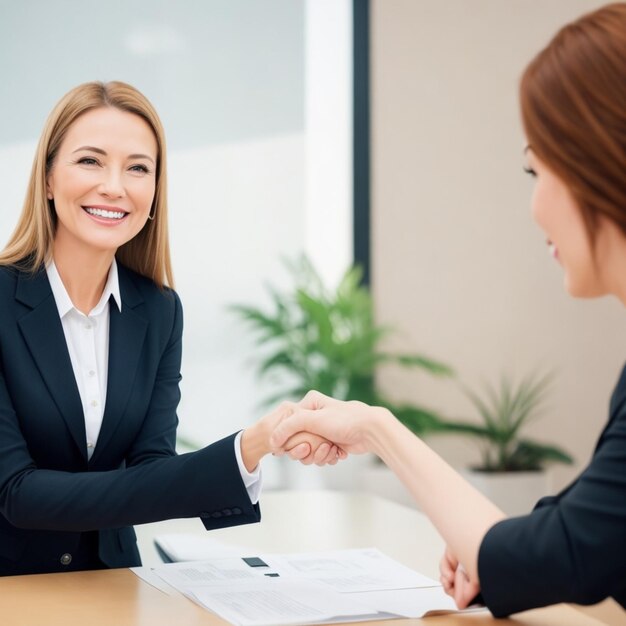 reunión de mujer de negocios