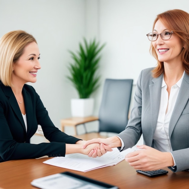 reunión de mujer de negocios