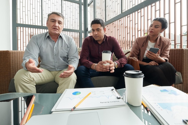 Reunión de negocios en línea