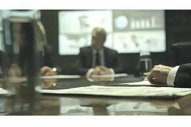 Reunión de negocios en una oficina moderna