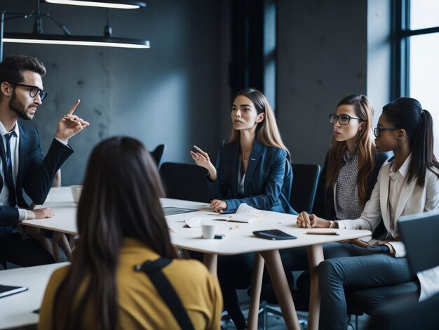 Reunión de negocios en la oficina