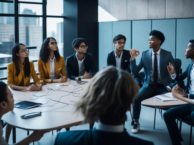 Reunión de negocios en la oficina