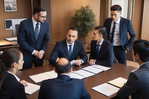 Foto reunión de negocios