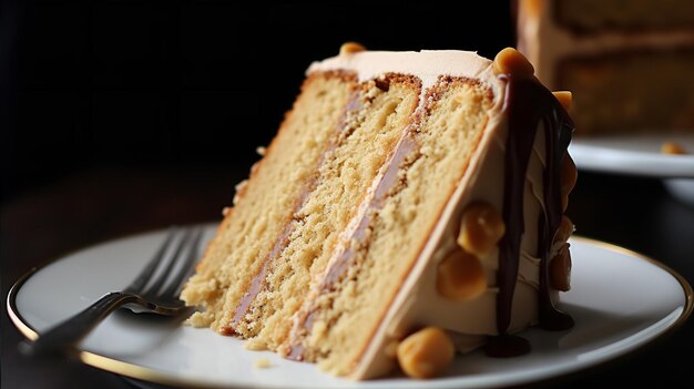 Foto revelando las delicias del pastel de dulce de leche